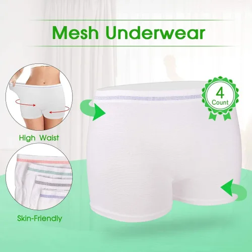 Miniatura 6 de Mesh Underwear Postpartum 8 Count Disposable Postpartum Underwear Hospital Mesh Panties for Post C-Section, Maternity Briefs