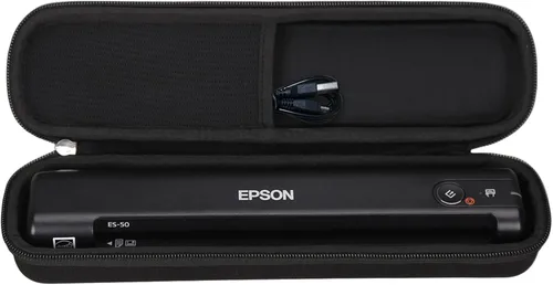 Aproca Funda compatible con escáner de documentos Epson Workforce ES-50 ES-55R ES-60W ES-65WR DS-30 DS-70 DS-80W, bolsa de almacenamiento portátil
