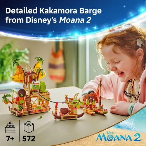 Miniatura 2 de LEGO Disney Moana 2 Barca de Kakamora para niños - Set de construcción para juego de rol para niños y niñas, de 7 años en adelante - 9 personajes