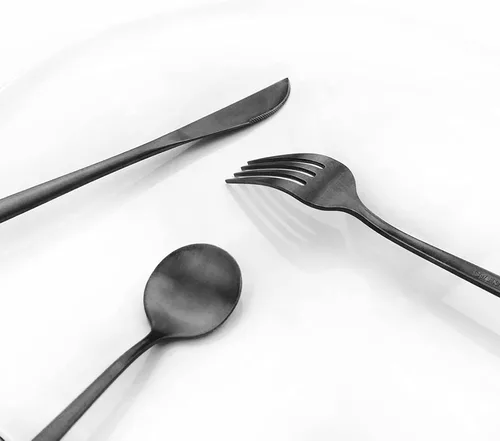 Miniatura 6 de Cucharas de café expreso negro mate, mini cucharas de té para café, cucharas pequeñas de acero inoxidable de 5.11 pulgadas para postre, juego de 6