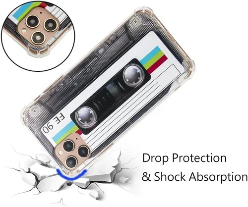 Miniatura 9 de FAteam - Funda para iPhone 11 Pro Max, acabado mate, resistente, suave, con esquinas reforzadas, TPU suave, parachoques suave, funda de cassette
