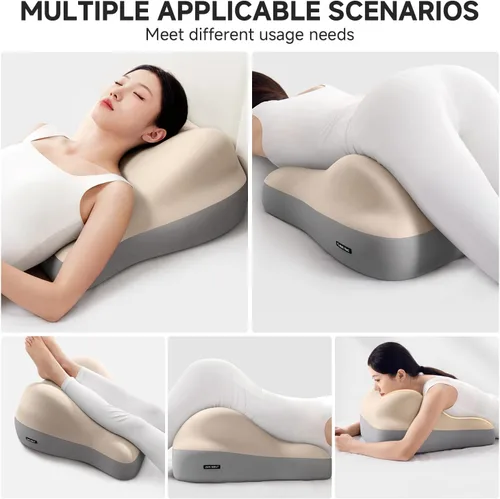Miniatura 6 de Almohada de lectura para sentarse en la cama, cojín de apoyo sentado para adultos, sofá o ayuda para sentarse en el suelo, adecuada para aliviar