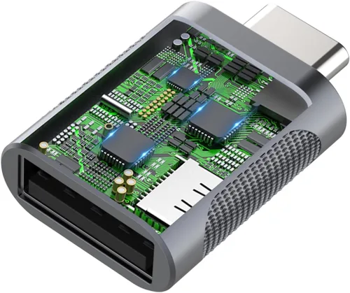 Miniatura 2 de Adaptador USB-C a USB 3.0 (paquete de 2), Thunderbolt 4/3 a USB hembra OTG para MacBook 2025, iPad 2025, Samsung, más dispositivos tipo C Gris
