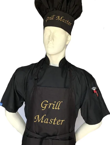 Miniatura 3 de CHEFSKIN Hermoso delantal de chef Grill Master Chef Regalo profesional