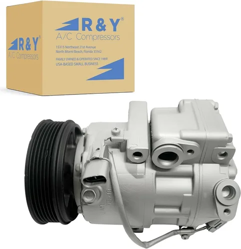 RYC - Compresor de aire acondicionado automotriz y embrague de A/C AGG316 (se adapta a Hyundai Genesis 3.8L 2009, 2010, 2011, 2012, 2013. No es