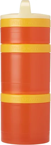Miniatura 13 de Whiskware - Dinosaurios - Recipientes apilables para aperitivos para niños y niños pequeños, 3 vasos apilables para la escuela y los viajes