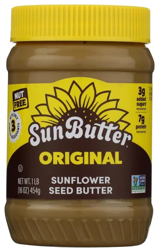 Untable de semillas de girasol SunButter Natural 1 tarro de plástico de 16 onzas