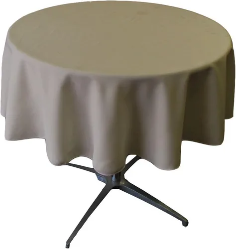 Miniatura 33 de LA Linen - Mantel redondo lavable de popelina de poliéster, resistente a manchas y arrugas, 51", mantel de tela para comedor, cocina, fiesta, Negro
