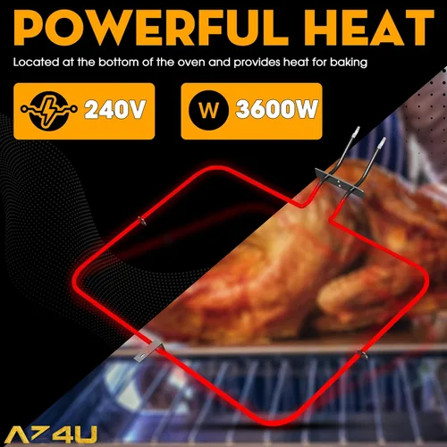 Miniatura 4 de AZ4U El elemento de horno de la estufa reemplaza para Whirlpool WFE540H0AE0 WFE540H0AS0 WFE540H0AS1 WFE714HLAS1 WFE710H0AH0 WFE540H0AB0 WFE714HLAS0