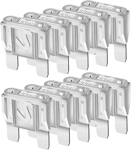 Miniatura 28 de Gebildet Fusibles de coche de hoja Micro2 5A 5A Fusibles automotrices para vehículos recreativos, motocicletas, camiones (paquete de 10 unidades)