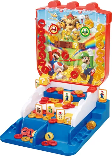 Juego de monedas de la suerte de Super Mario de EPOCH Games - Juego de habilidad y acción de mesa para 1-2 jugadores - ¡Recoge monedas, gana premios