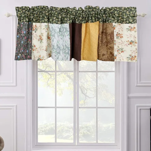 Miniatura 8 de Cozy Line Home Fashions - Juego de ropa de cama reversible de 100% algodón con patchwork real cosido a mano, color mostaza amarilla, estilo granja