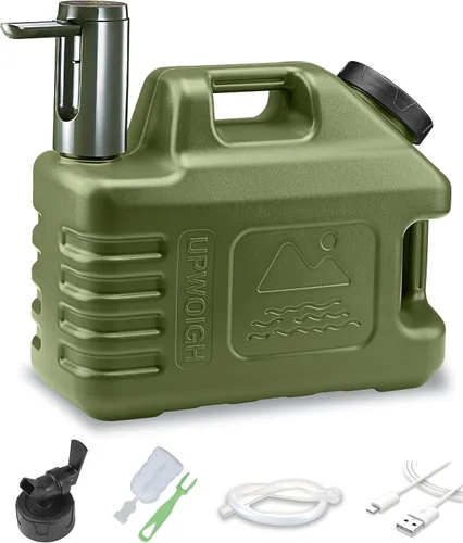 Miniatura 14 de Jarra de agua portátil de 5 galones con bomba de control táctil automático, contenedor de agua verdaderamente sin fugas con grifo, equipo de bomba