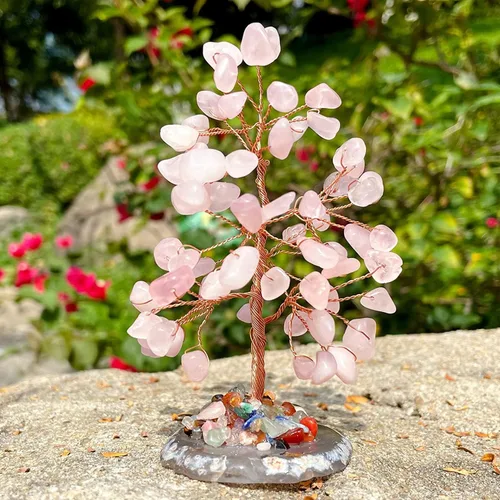 Miniatura 3 de Ciana Árbol de la vida de chakras, árbol de cristal de aventurina para energía positiva, piedras curativas, decoración de Feng Shui Árbol