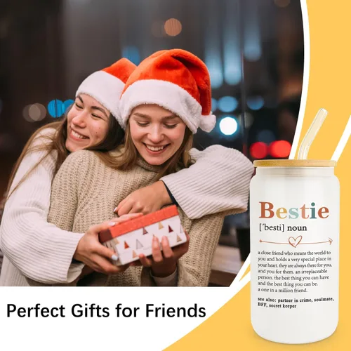 Miniatura 7 de Frerdui Regalos de Mejor Amiga para Mujeres - Regalo para Mujer Mejor Amiga - Regalos de Cumpleaños de Mejor Amiga, Regalo de Amistad para Amigas