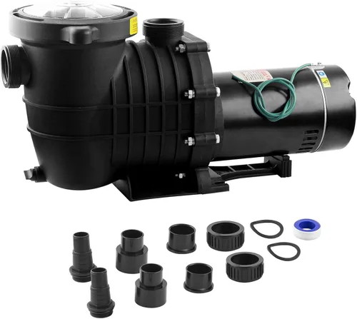 Miniatura 13 de Bomba de piscina sobre el suelo/enterrada, bomba de piscina de 2HP 6900 GPH autocebante potente para piscinas de 15,000-31,000 con cesta filtrante