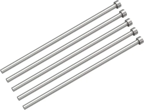 Miniatura 7 de uxcell Pasadores eyectores rectos, 0.118 in (1/8 ") de diámetro. Punzón de punta redonda de acero 65Mn 200 mm (8") de largo para mantenimiento