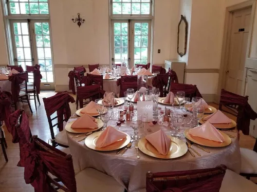 Miniatura 5 de YOUR CHAIR COVERS - Mantel redondo de tafetán arrugado de 120 pulgadas - Rubor, mantel de mesa de comedor brillante arrugado para boda, fiesta