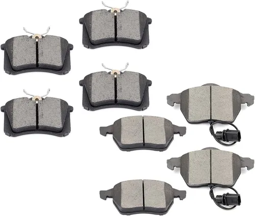 Miniatura 12 de cciyu Juego de pastillas de freno de cerámica delanteras y traseras D946 D683, 8 piezas para BMW 330Ci 2001-2005 para BMW 330i 2001-2005 para BMW