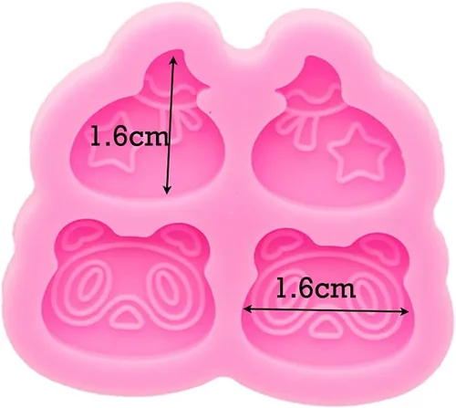 Miniatura 6 de 5 moldes de resina para aretes, molde de silicona para hacer joyas, aretes de moda, molde de calabaza y hoja de fantasma, molde de manualidades
