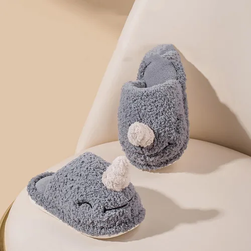 Miniatura 7 de T Strap Sandals for Girls Fashion Cute Autumn and Winter Girls Boys Slippers Flat Bottom Fuzzy Girl Slippers
