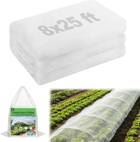 Miniatura 12 de Paquete de 2 redes de jardín de 6.5 x 10 pies, cubiertas de malla ultra fina para mantener alejadas las plagas de animales pequeños, pantalla
