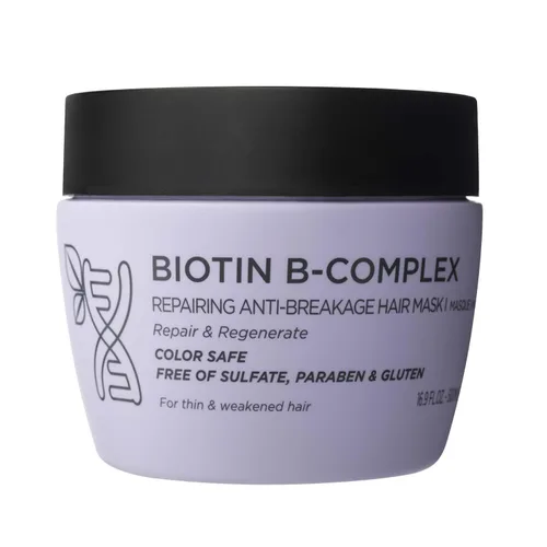 Miniatura 9 de Luseta Mascarilla de pelo con perlas brillantes, tratamiento capilar suavizante e hidratante, acondicionador profundo para cabello dañado y rizado