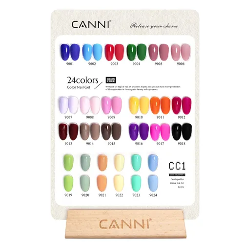 Miniatura 2 de CANNI CC1 - Juego de 30 unidades de esmalte de uñas en gel sin hema, 9ML, kit de esmalte de uñas en gel de color negro, rosa, nude, rojo, azul