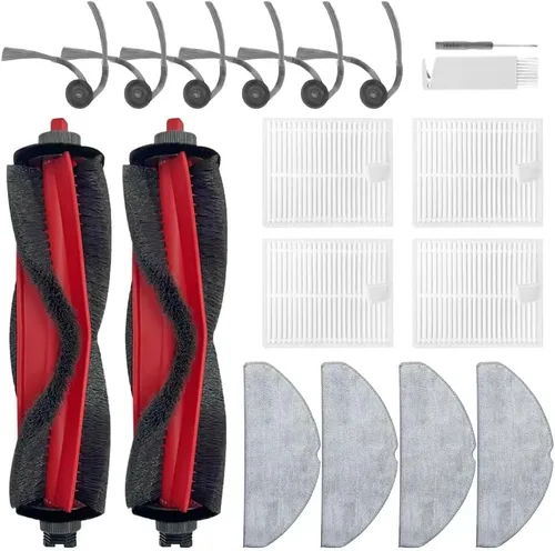 Miniatura 11 de 24 piezas Kit de accesorios de reemplazo Q10 S5+ Compatible con Roborock Q10 S5+ /Q10 S5/Q10 x5 /Q10 x5+ Robot Aspirador, 2 cepillos principales, 4