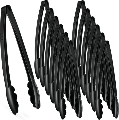 Miniatura 9 de [Pinzas Transparentes de 7.5 Pulgadas] Pinzas para servir Plasticpro de 7.5 pulgadas, resistentes y reutilizables, para cocina y barbacoa