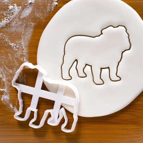 Miniatura 2 de Cortador de galletas Bulldog Silueta Inglés, 1 pieza - Bakerlogy