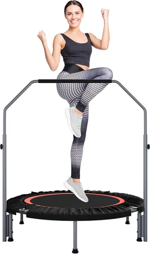 ALTLER Mini Rebotador de Fitness Plegable de 40"/48" con Mango de Espuma Ajustable, Carga Máxima de 330/440 lbs, Rebotador de Ejercicio