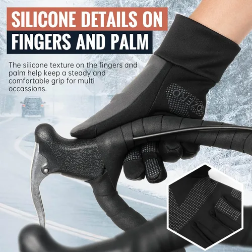 Miniatura 5 de OZERO - Guantes térmicos de invierno para hombres y mujeres, pantalla táctil, resistentes al agua, resistentes al viento, antideslizantes