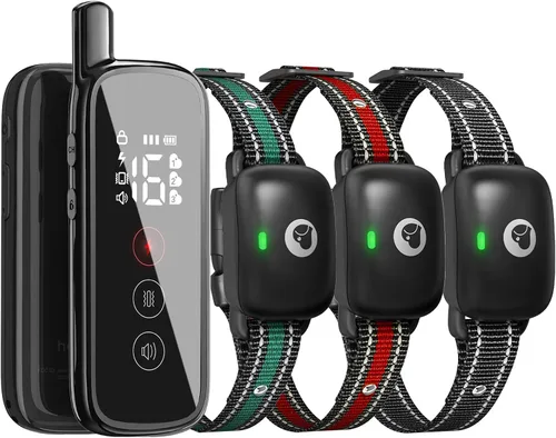 Miniatura 10 de Collar de choque para perro, collar de entrenamiento para perros con control remoto para perros pequeños, medianos y grandes, collar electrónico