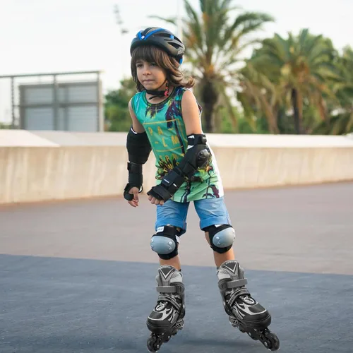 Miniatura 5 de Patines en línea ajustables para niños y adolescentes de 4 a 16 años, todas las 8 ruedas de patines en línea se iluminan, seguras y divertidas