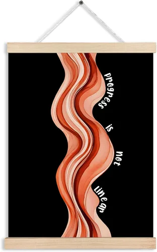 Miniatura 11 de Póster artístico de pared con texto en inglés "I I'm Fine Everything is Fine" con diseño de gatos negros con texto en inglés "I Fine Everything is