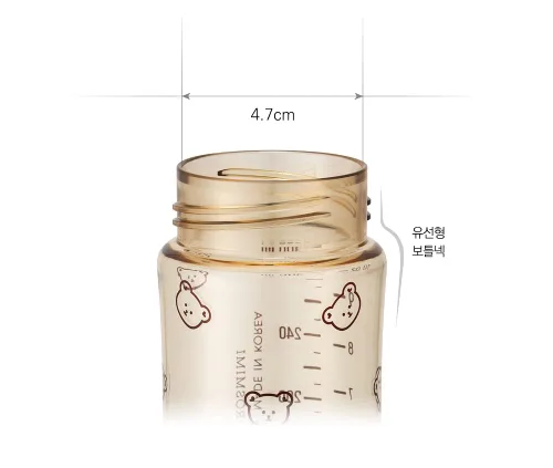 Miniatura 4 de Grosmimi Biberón PPSU, libre de BPA (6oz Bear_Pure Gold)