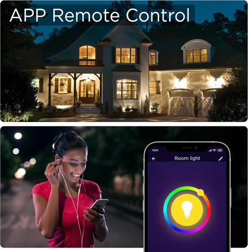 Miniatura 8 de JONATHAN Y BLB2000A-SET2 Bombilla inteligente A19 regulable, LED que cambia de color regulable, Alexa, compatible con Google Home Assistant,