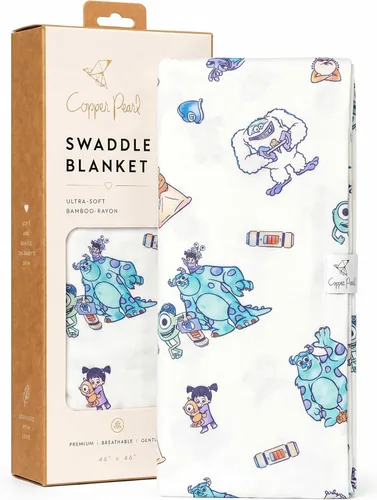 Miniatura 12 de Copper Pearl Mantas envolventes para recién nacidos, mantas suaves y elásticas para niños y niñas, mantas de bebé grandes de 46 x 46 pulgadas