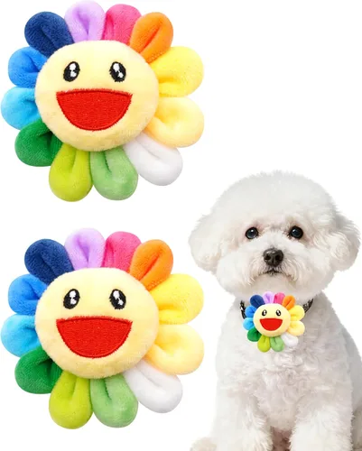 Miniatura 13 de PET SHOW Dijes de flores para perros pequeños de San Valentín, accesorios para perros medianos y grandes, gatos, cachorros, conejos, cerdos, lazos