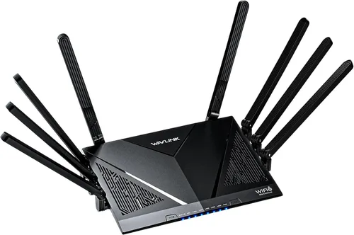 WAVLINK Router AX6000 WiFi 6 Mesh con puerto 2.5G, router de Internet inalámbrico Gigabit de 6.0 Gbps, cobertura de 1,700 pies cuadrados, 8 antenas
