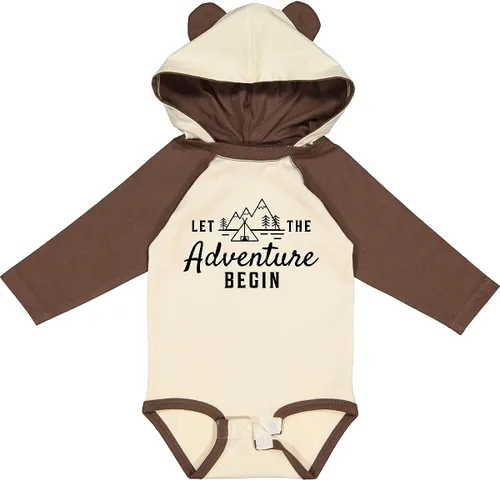 Miniatura 7 de inktastic Let the Adventure Begin with Camping Tent and Long Sleeve Creeper