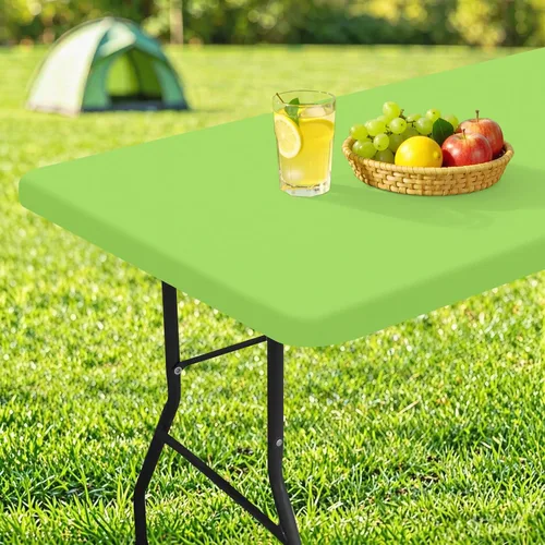 Miniatura 33 de homing Mantel cuadrado ajustable de poliéster impermeable, protector de mesa lavable para picnic, campamento, al aire libre (negro, 34 x 34 pulgadas)