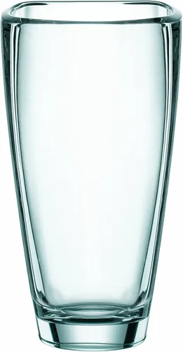 Nachtmann Carre Collection - Jarrón de cristal, cristal transparente, 9.8 pulgadas, florero decorativo, aniversario, boda y regalo de inauguración
