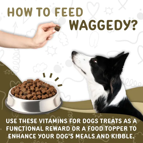 Miniatura 5 de waggedy Daily Essentials - Masticables suaves para adultos, multivitamínico para perros y partidario del sistema inmunológico, suplemento