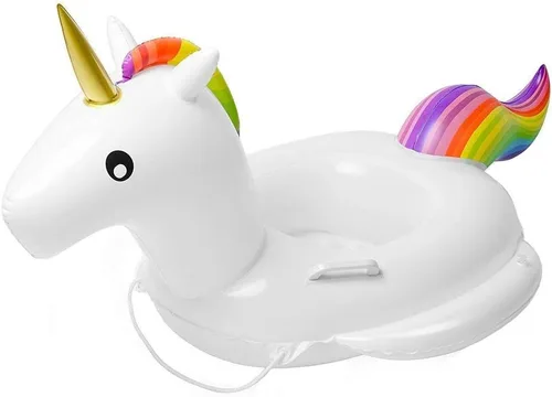 Flotador de piscina para bebés, flotadores, anillo de natación inflable con asas para niños de 1 a 6 años