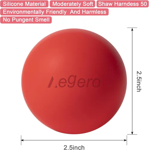 Miniatura 2 de Pelotas de lacrosse de masaje para liberación miofascial, masaje de tejido profundo de yoga, terapia de puntos de activación y fascitis plantar