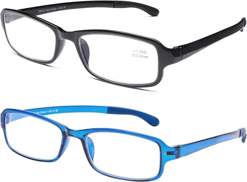 Miniatura 11 de DOOViC 2 Pack Reading Glasses for Women Men TR90 Flexible Lightweight Blue Light Blocking Computer Readers