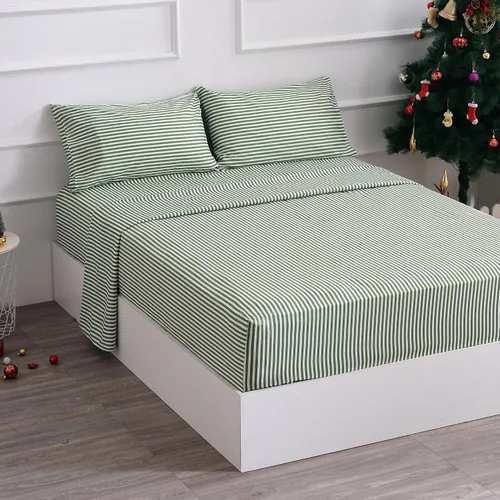 Miniatura 18 de Juego de sábanas de cama de 4 piezas - Tamaño completo - Juego de sábanas de cama de microfibra suave y duradera, bolsillo profundo, resistente a