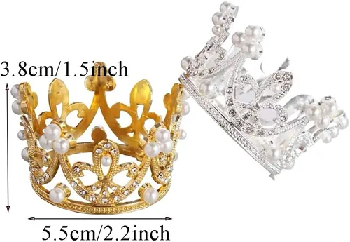 Miniatura 2 de Diadema para sesiones de fotos para recién nacidos, de cristal, princesa, fiesta, accesorios de fotografía Corona 3